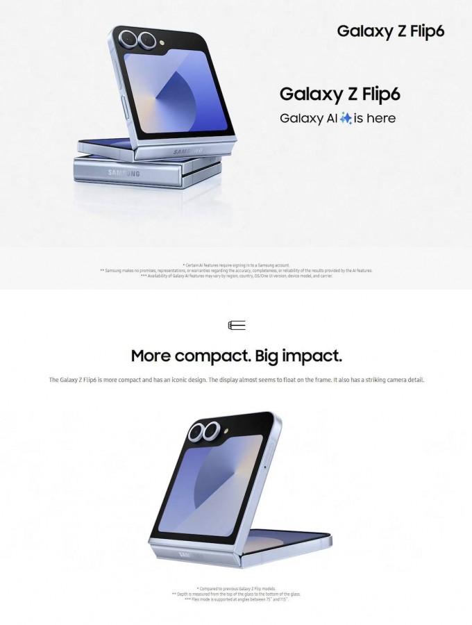 Samsung Galaxy Z Fold 6 Flip 6 3