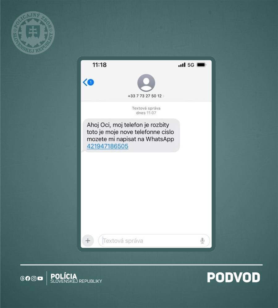 Nová podvodná SMS cieliaca na Slovákov