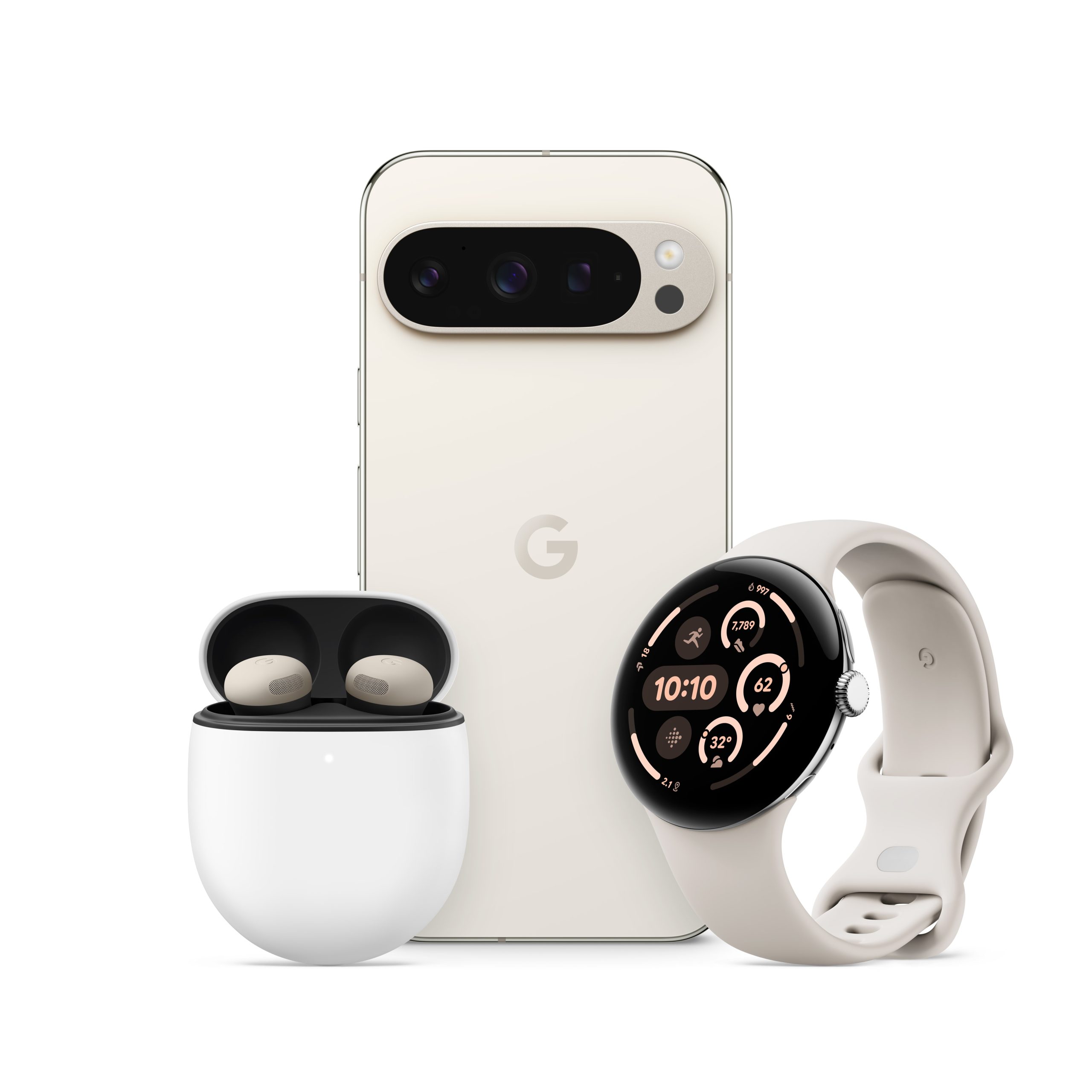 Pixel 9, Pixel Buds Pro 2 a Pixel Watch 3