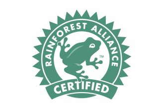 Rainforest Alliance logo žaby