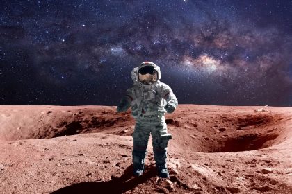 Astronaut na planéte Mars