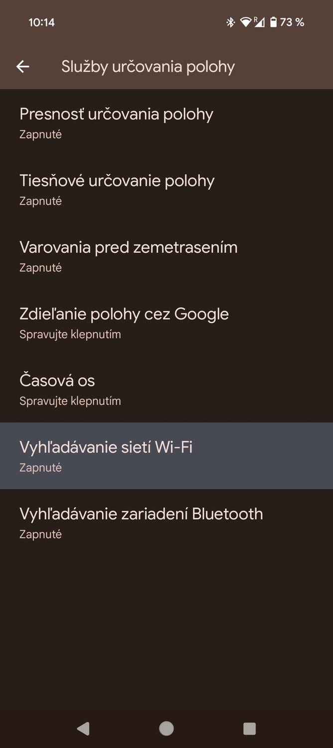 Vypnutie Wi-Fi a Bluetooth pripojenia