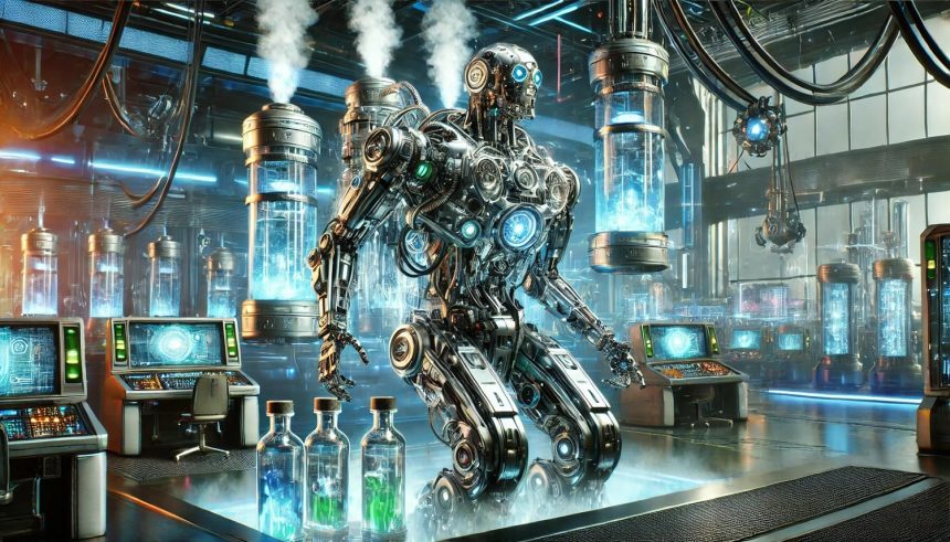 Robot, alkohol